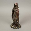 Veronese Design 7.5" Santa Muerte Rosario Prayer Resin Sculpture Antique
