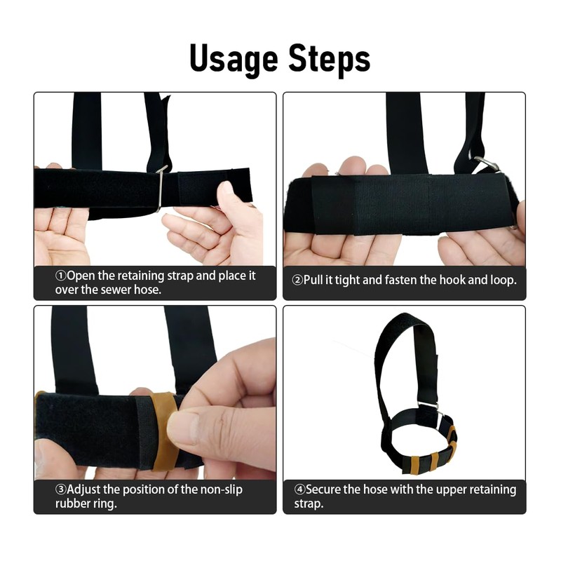 Toeloioh 2 Set RV-Sewer Hose Support with Adjustable Hook and