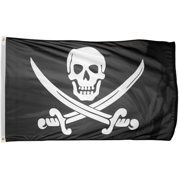 Time Roaming 3x5 Ft Pirate Jack Rackham Polyester Flag with