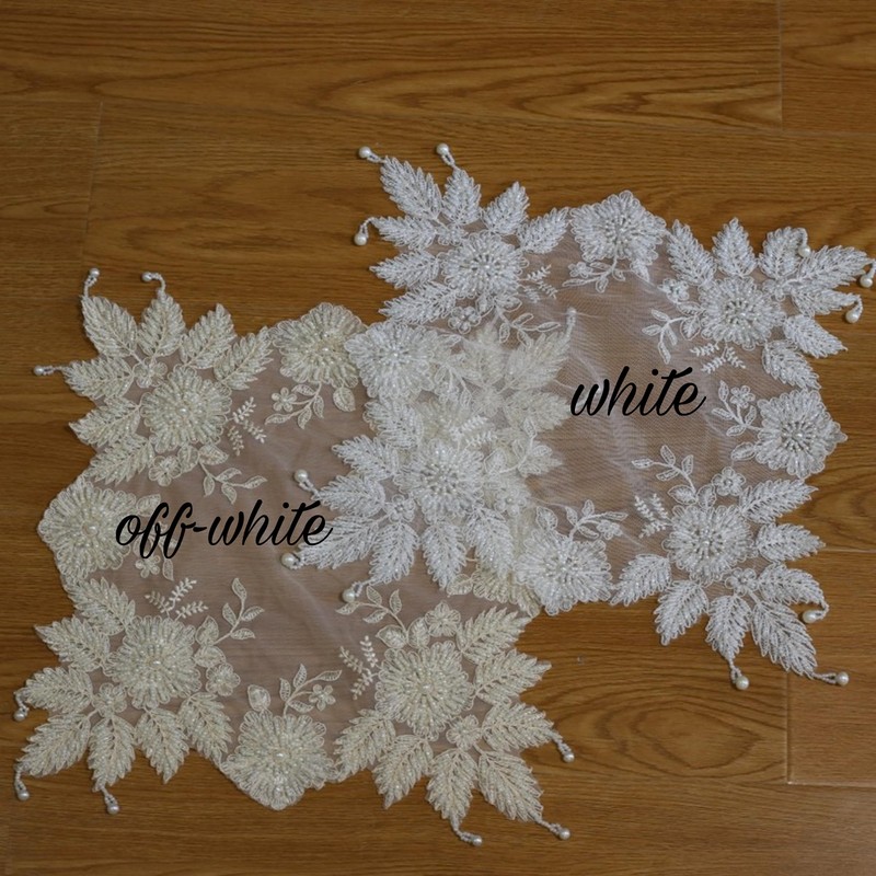 Gratify Lace Doilies with Handmade Beaded Embroidery Lace Table Placemats