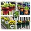 Balcony Buddies Railing Planter for Outdoor Plants (6-inch, 3-Pack) |
