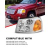 ADCARLIGHTS for 2002-2009 GMC Envoy Halogen Headlight W/O Bulbs