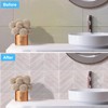 AllDecoo Peel and Stick Backsplash for Kitchen,New Upgrade Herringbone Premium