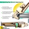 WEDO Non-Sparking Pipe Wrench (Length 350mm, Opening Max 50mm), Spark-Free