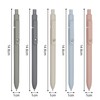 5 Sticks Retractable Neutral Ballpoint Pens, Black Gel Pens 0.5