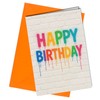 Oscar Finks Graffiti Style Birthday Card, A5 Size, Rainbow Drip