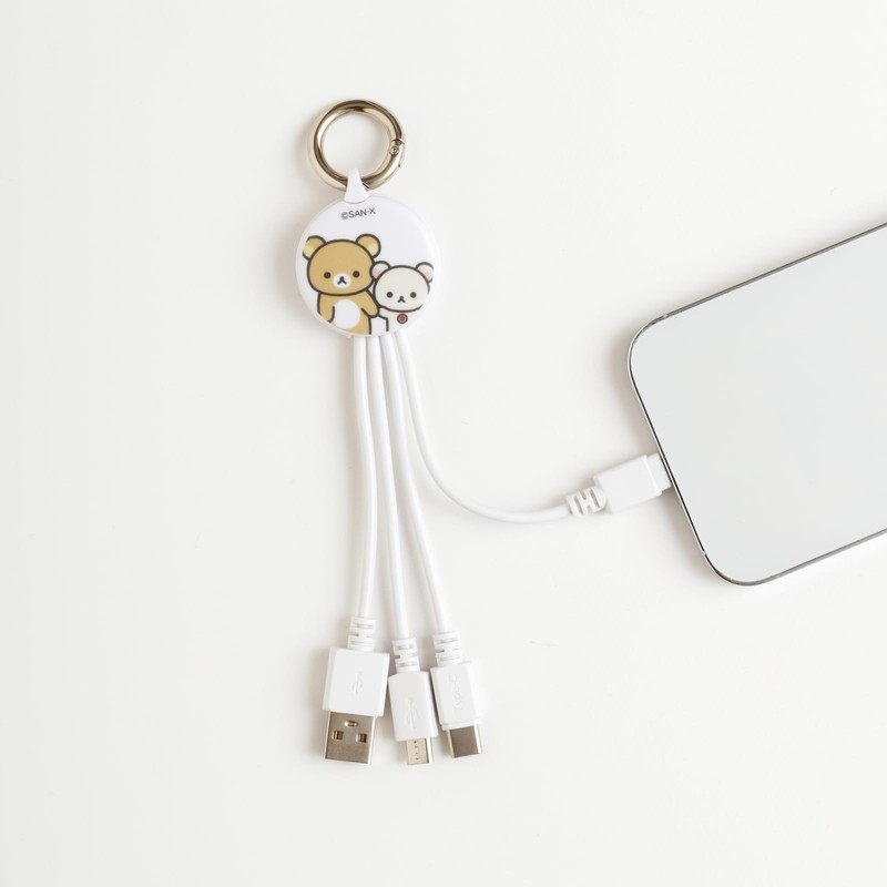 San-X Rilakkuma EM32901 Multi Charging Cable H 5.7 x W
