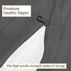 Shreem Linen Zipper Fitted Sheet, 16 Inch Extra Deep Pocket,
