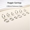 Sweetkiki 6 Pairs Leightweight Small Gold Hoop Earrings Sets, Hypoallergenic