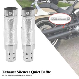 HDBUBALUS Silencer Quiet Baffle for Harley Sportster Softail Duals Shortshots Staggered