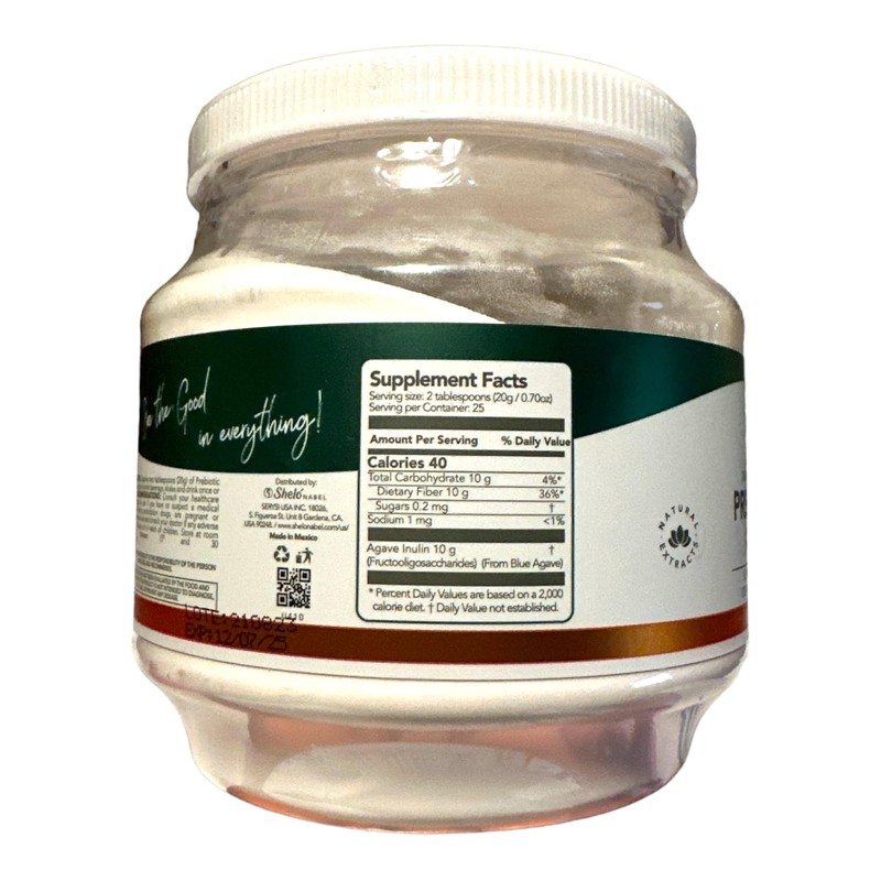 Shelo Nabel Prebiotic Fiber Blue Agave Inulin Powdered Premix 17.63
