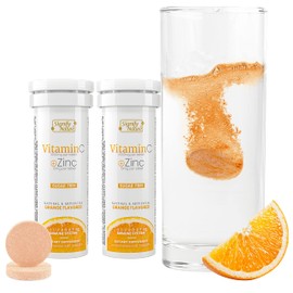 SIGNIFY NATURE Vitamin C Effervescent Tablets –Sugar-Free & Vegan Vitamin C and Zinc | Immune Support Supplement | VIT C Vitamin Water Soluble | Vitamin C 1000 mg Fizzy Dissolvable in Water | 20ct