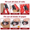 2-in-1 Wrapping Paper Cutter & Tape Dispenser, Gift Wrap Cutter