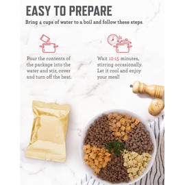 READYWISE - Chicken, Beef, Pork & Rice Emergency Food Supply Bucket, Premade, Freeze-Dried Survival Meals, 25-Year Shelf Life, Camping & Hiking Essentials, Long Term Meal & Food Supplies, 48 Meat & 40 Rice Servings