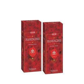Frankincense - Box of Six 20 Sticks Tubes, 120 Sticks(2 Box) Total 240 Sticks- Hem Incense from India