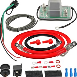 Fexhull 12V UTV Dual Battery Isolator Connect & Monitor Kit Fit for Honda Pioneer 1000/700/500, Replace# UTV-SBI-CM