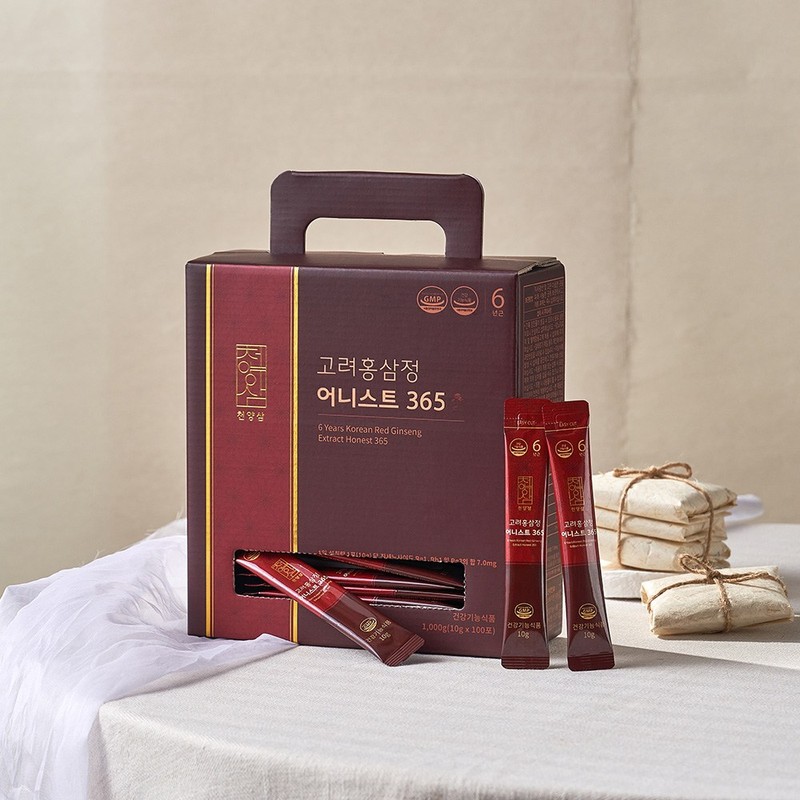 biostate Cheonyangsam 6-year-old Korean red ginseng extract Honest 365 red