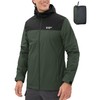Pioneer Camp Men's Rain Jacket Waterproof with Hood Lightweight Packable