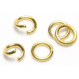 Cousin Jewelry Basics 4mm Open/Close Jump Ring, Gold, 500-Piece