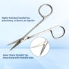 RWD IRIS-Fine Micro Scissor, 4.2 Inch Sharp Tip Curved Iris