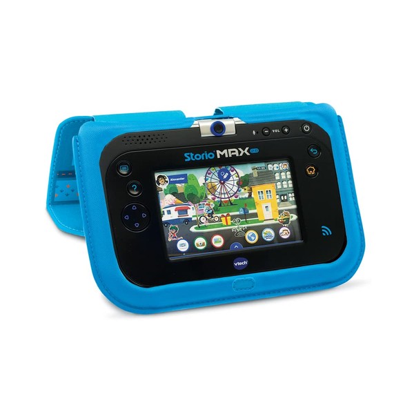 "VTech - Official Storio Max 5" Stand Case Blue - 3 - 11 Years - Tablet Accessory - French Version