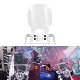 TCMT Clear Windscreen Shield W/ 39mm Clamps Forks Fit For Harley Sportster Iron XL883