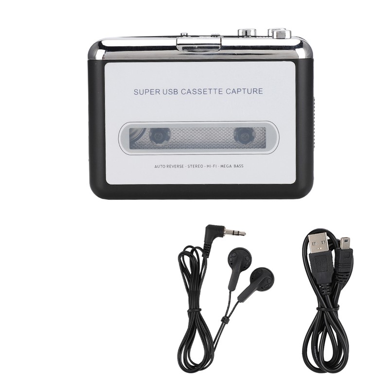 USB Tape To MP3 Capture Converter Stereo Audio Music Player
