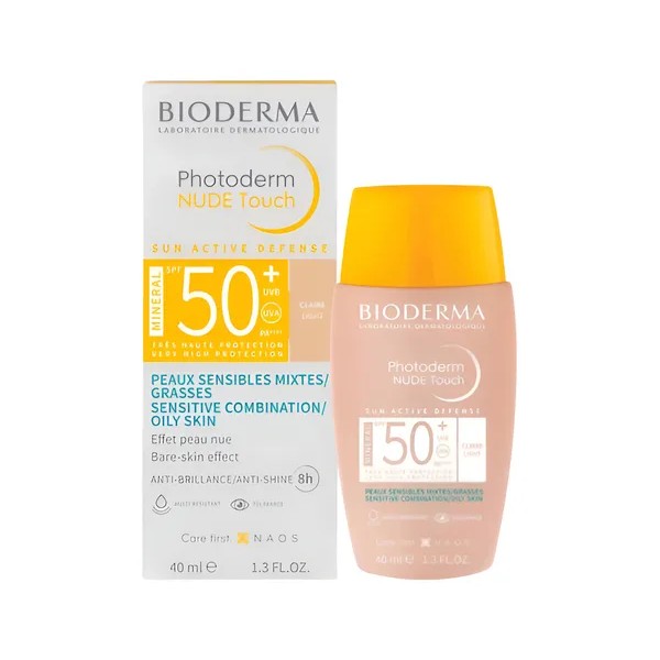 Bioderma Photoderm Nude Touch Spf 50+ Mineral Claro 40ml