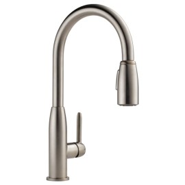 Peerless Tunbridge Single Handle Pull-Down Kitchen Faucet stainless P188103LF-SS