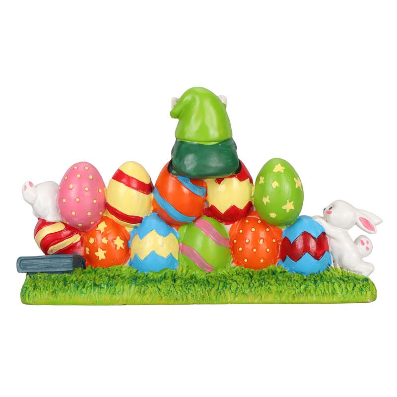 Easter Eggs Bunny Ornament Waterproof Resin Eggs Bunny Centerpiece Adorable