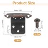 sourcing map 2 Pack Self Closing Cabinet Hinges, 3/8" Overlay