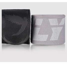 FLY Sports Premium Boxing and Martial Arts Equipment | Boxing Hand Wraps | Big Logo Handwraps (Grey, 250cm)
