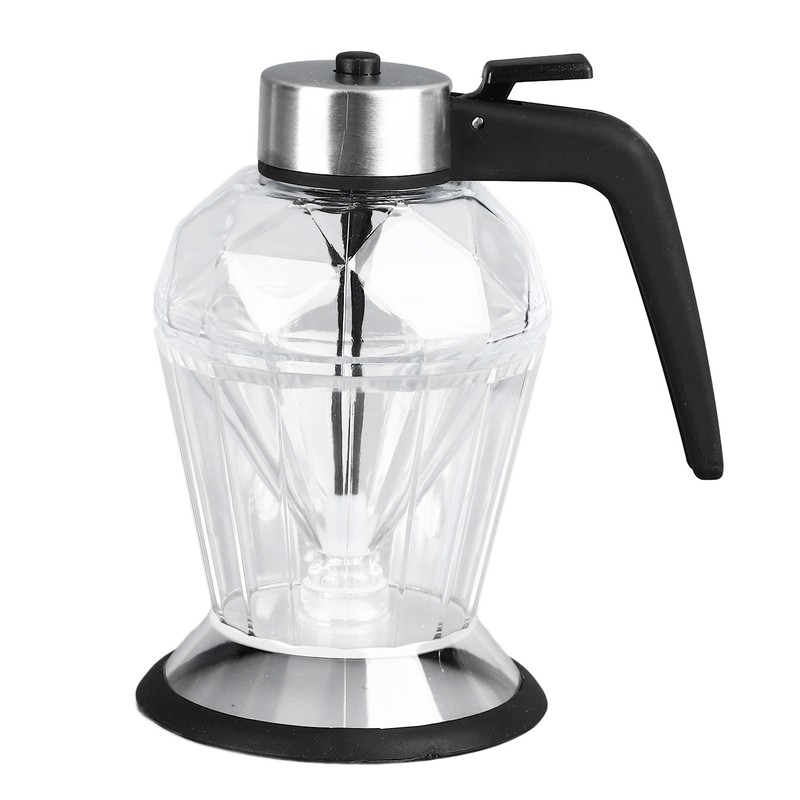 Honey Syrup Dispenser with Stand Multipurpose Honey Jar Clear Glass