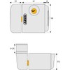 ABUS FOFTS3003 W AL0125 317354 Simultaneous-Locking Window Lock White