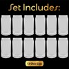 16 oz Can Shaped Glass Cups, Set of 12 Beer