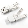 Luomorgo 2 Pairs Plastic Toilet Seat Hinges, White Toilet Seat