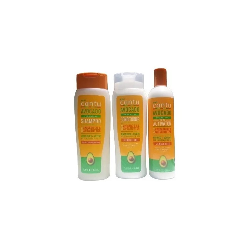 Kit Cantu Aguacate Shampoo + Acondicionador + Crema Peinar