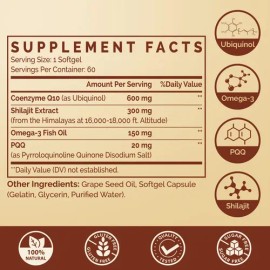 Ubiquinol Coq10 600 Mg Softgels Ciaceae