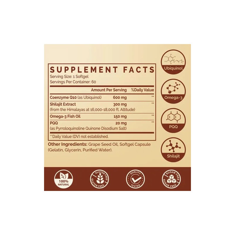 Ubiquinol Coq10 600 Mg Softgels Ciaceae