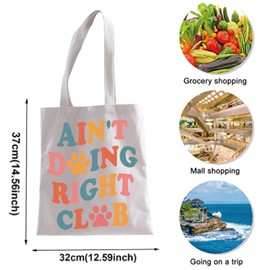 Adr Tote Bag Vet Tech Gift Vet Staff Gifts Vet Tech Thank You Gift Veterinary Staff Gift Vet Tech Tote Bag (Cotton, RIGHT CLUB tote ca)