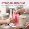 RAVNIX Lisciatore Smoother per Torte 2 Pezzi Rosa e Blu,