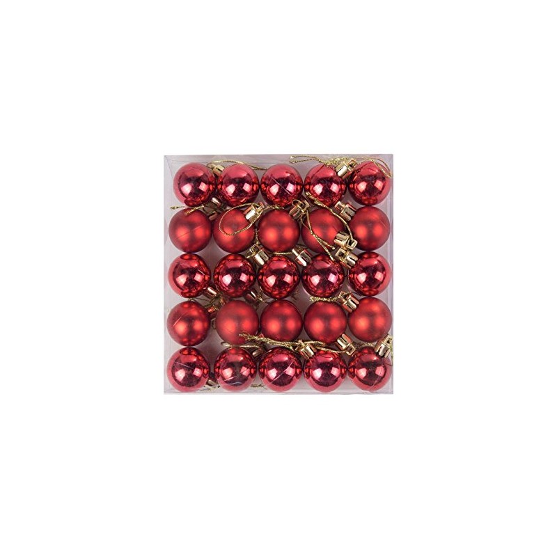 Robelli Pack of 48 Miniature Shiny & Matte Christmas Tree