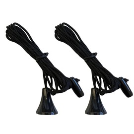 Evoges Replacement Pull Cord for Ceiling Light Switches 1.5m Durable Nylon String with Easy-Grip Handle, For Bathroom, Shower, Bedroom Fan Switches, Lampshades Universal Fit Spare String (Black)