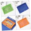 Gatuida 3Pcs Oxford Zipper Binder Pouches Transparent Document Storage Bags