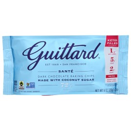 Guittard 72% Dark Chocolate Baking Chips, Keto & Paleo Friendly, Gluten Free & Non-GMO, 9 Oz (Pack of 12)