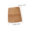 DOITOOL 1pc Hand Woven Storage Basket Desktop Sundries Organizer Compact
