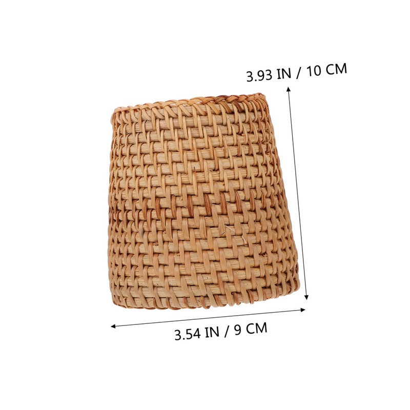 DOITOOL 1pc Hand Woven Storage Basket Desktop Sundries Organizer Compact