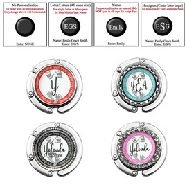 Custom Pediatric Baby Prints Purse Hook Folding Bag Hanger Bridesmaid Gifts and Weddings - Stylish Handbag Accessory for Table or Desk