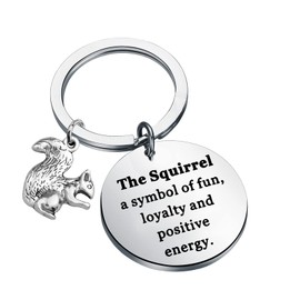 ENSIANTH Squirrel keychain Squirrel Inspirational Gift Squirrel Lover Gift Encouragement Gift Animal Lover Gift (Squirrel key)