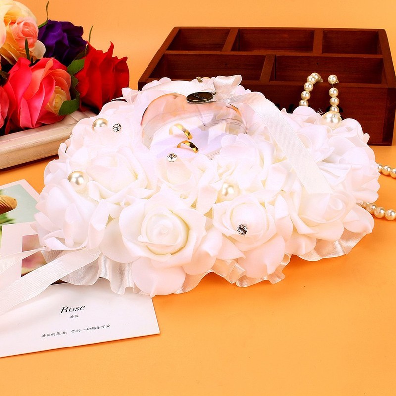 Fdit Ring Cushion Guest Gift Ring Box Wedding Ring Box